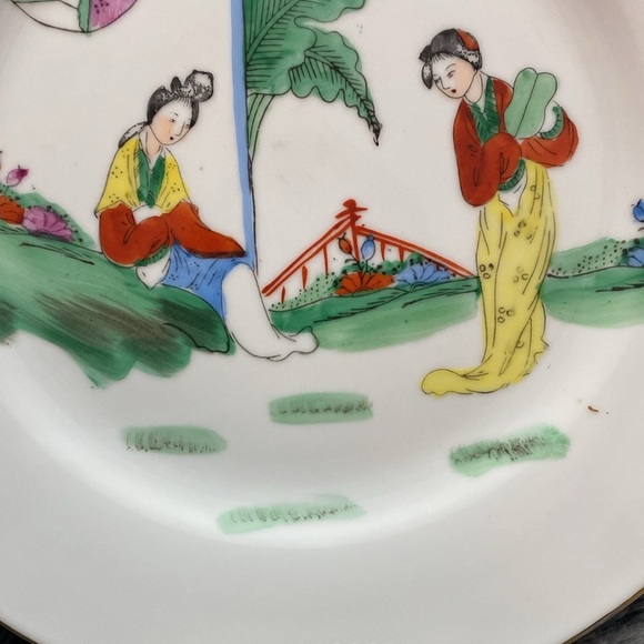 3 Antique Chinese Hand painted porcelain plates - Picture 6 of 16